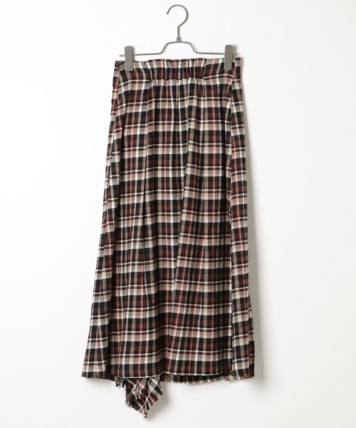 PAGEBOY（ページボーイ）の「ビットチェックフレアスカート3（スカート・レディース・ブラウン/ネイビー・FREE）」の7枚目の写真