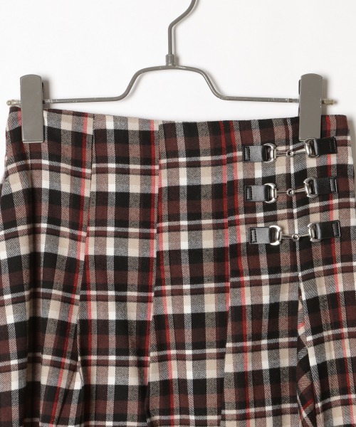 PAGEBOY（ページボーイ）の「ビットチェックフレアスカート3（スカート・レディース・ブラウン/ネイビー・FREE）」の8枚目の写真