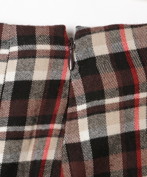 PAGEBOY（ページボーイ）の「ビットチェックフレアスカート3（スカート・レディース・ブラウン/ネイビー・FREE）」の10枚目の写真