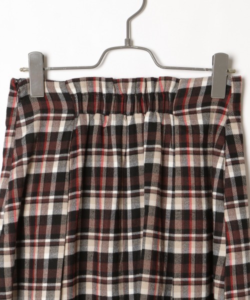 PAGEBOY（ページボーイ）の「ビットチェックフレアスカート3（スカート・レディース・ブラウン/ネイビー・FREE）」の12枚目の写真