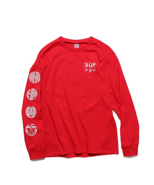 HUF（ハフ）の「HUF/ハフ YEAR OF THE RAT L/S TEE　プリントロンT（Tシャツ/カットソー・メンズ・ブラック/レッド・M/L/XL）」の9枚目の写真