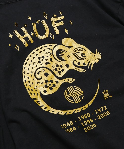 HUF（ハフ）の「HUF/ハフ YEAR OF THE RAT L/S TEE　プリントロンT（Tシャツ/カットソー・メンズ・ブラック/レッド・M/L/XL）」の13枚目の写真