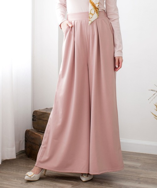 セール ポンチ素材ワイドパンツ l その他パンツ Julia Boutique ジュリアブティック のファッション通販 Zozotown