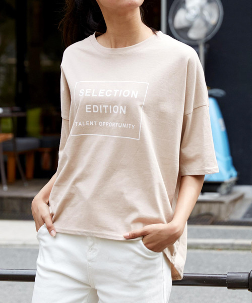 Girly Doll(ガーリードール)の「プリントTシャツ(Tシャツ/カットソー・レディース・オフホワイト/ブラック/杢グレー・FREE)」の19枚目の写真