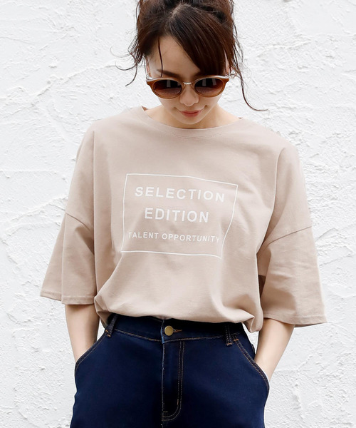 Girly Doll(ガーリードール)の「プリントTシャツ(Tシャツ/カットソー・レディース・オフホワイト/ブラック/杢グレー・FREE)」の11枚目の写真