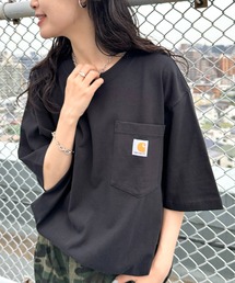 Carhartt（カーハート）の「Carhartt(カーハート) /USA規格 ヘビーウェイト ルーズフィット ポケT ビッグサイズ オーバーサイズ ユニセックス ポケット付き コットン 半袖 Tシャツ 5部袖 1/2スリーブ（Tシャツ/カットソー）」