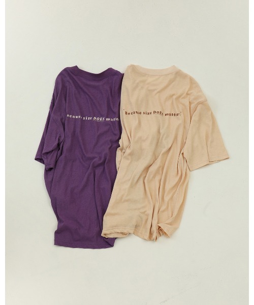 TODAYFUL（トゥデイフル）の「バックプリントTシャツ（Tシャツ/カットソー・レディース・パープル/ベージュ系その他・FREE）」の11枚目の写真