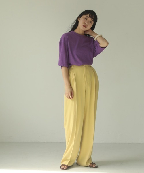 TODAYFUL（トゥデイフル）の「バックプリントTシャツ（Tシャツ/カットソー・レディース・パープル/ベージュ系その他・FREE）」の14枚目の写真