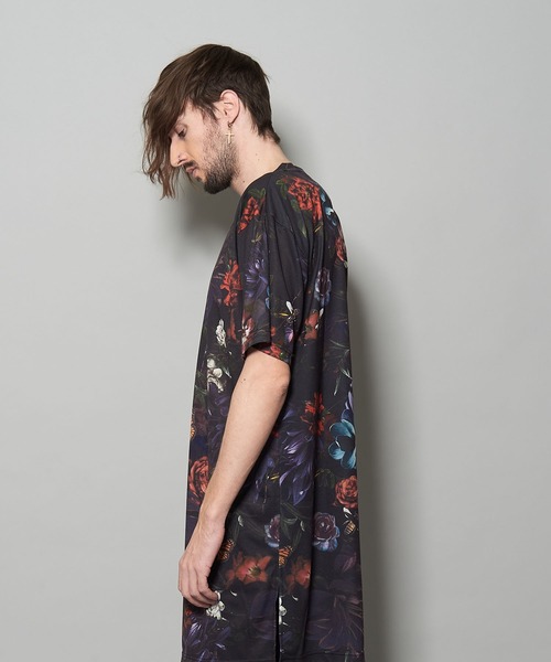 NO ID.（ノーアイディ）の「【NO ID.】Shadow Flower Long Big T-shirt / シャドウ フラワー ロング ビッグ Tシャツ（Tシャツ/カットソー・メンズ・グレー/レッド/ブルー・ONE SIZE）」の11枚目の写真