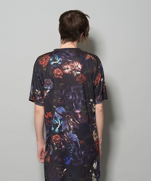 NO ID.（ノーアイディ）の「【NO ID.】Shadow Flower Long Big T-shirt / シャドウ フラワー ロング ビッグ Tシャツ（Tシャツ/カットソー・メンズ・グレー/レッド/ブルー・ONE SIZE）」の12枚目の写真
