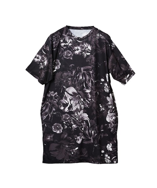 NO ID.（ノーアイディ）の「【NO ID.】Shadow Flower Long Big T-shirt / シャドウ フラワー ロング ビッグ Tシャツ（Tシャツ/カットソー・メンズ・グレー/レッド/ブルー・ONE SIZE）」の20枚目の写真