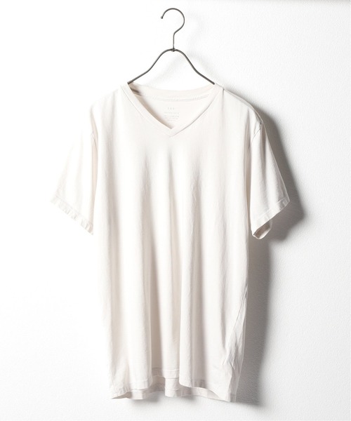 SAVE KHAKI UNITED(セーブカーキユナイテッド)の「SKU S/S SUPIMA V-NECK TEE / 無地T(Tシャツ/カットソー・メンズ・ホワイト/ライトグリーン/ダークブルー/ピンク/ブラック系その他/ネイビー/ホワイト×ホワイト/ライトイエロー/ブラウン系その他・LARGE/SMALL/MEDIUM/X-SMALL/X-LARGE)」の3枚目の写真