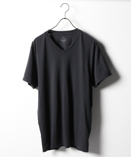 SAVE KHAKI UNITED(セーブカーキユナイテッド)の「SKU S/S SUPIMA V-NECK TEE / 無地T(Tシャツ/カットソー・メンズ・ホワイト/ライトグリーン/ダークブルー/ピンク/ブラック系その他/ネイビー/ホワイト×ホワイト/ライトイエロー/ブラウン系その他・LARGE/SMALL/MEDIUM/X-SMALL/X-LARGE)」の4枚目の写真