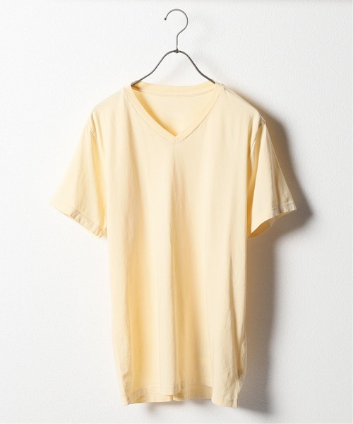 SAVE KHAKI UNITED(セーブカーキユナイテッド)の「SKU S/S SUPIMA V-NECK TEE / 無地T(Tシャツ/カットソー・メンズ・ホワイト/ライトグリーン/ダークブルー/ピンク/ブラック系その他/ネイビー/ホワイト×ホワイト/ライトイエロー/ブラウン系その他・LARGE/SMALL/MEDIUM/X-SMALL/X-LARGE)」の8枚目の写真