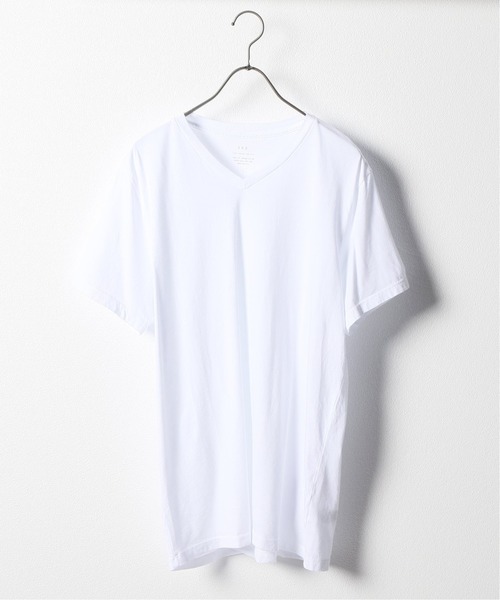 SAVE KHAKI UNITED(セーブカーキユナイテッド)の「SKU S/S SUPIMA V-NECK TEE / 無地T(Tシャツ/カットソー・メンズ・ホワイト/ライトグリーン/ダークブルー/ピンク/ブラック系その他/ネイビー/ホワイト×ホワイト/ライトイエロー/ブラウン系その他・LARGE/SMALL/MEDIUM/X-SMALL/X-LARGE)」の2枚目の写真