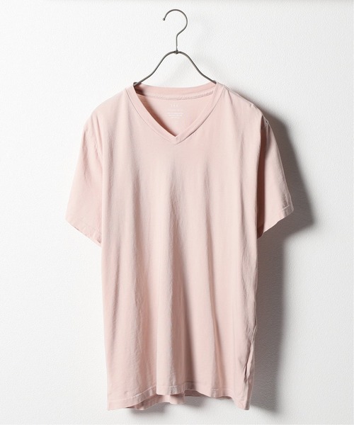 SAVE KHAKI UNITED(セーブカーキユナイテッド)の「SKU S/S SUPIMA V-NECK TEE / 無地T(Tシャツ/カットソー・メンズ・ホワイト/ライトグリーン/ダークブルー/ピンク/ブラック系その他/ネイビー/ホワイト×ホワイト/ライトイエロー/ブラウン系その他・LARGE/SMALL/MEDIUM/X-SMALL/X-LARGE)」の9枚目の写真