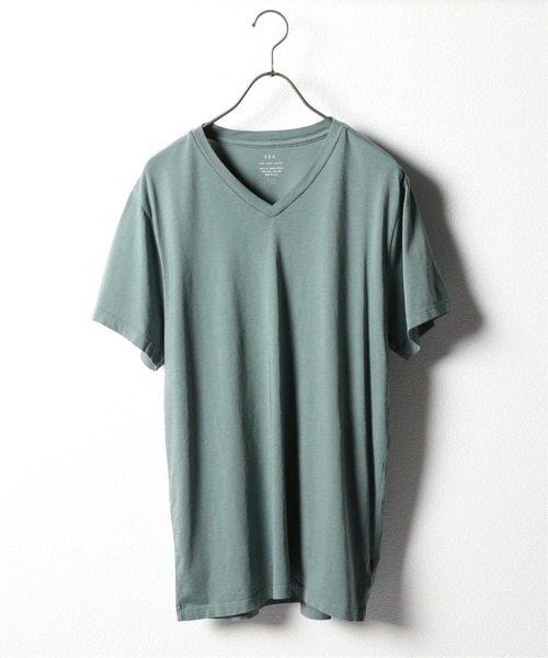 SAVE KHAKI UNITED(セーブカーキユナイテッド)の「SKU S/S SUPIMA V-NECK TEE / 無地T(Tシャツ/カットソー・メンズ・ホワイト/ライトグリーン/ダークブルー/ピンク/ブラック系その他/ネイビー/ホワイト×ホワイト/ライトイエロー/ブラウン系その他・LARGE/SMALL/MEDIUM/X-SMALL/X-LARGE)」の5枚目の写真
