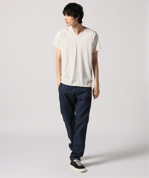 SAVE KHAKI UNITED(セーブカーキユナイテッド)の「SKU S/S SUPIMA V-NECK TEE / 無地T(Tシャツ/カットソー・メンズ・ホワイト/ライトグリーン/ダークブルー/ピンク/ブラック系その他/ネイビー/ホワイト×ホワイト/ライトイエロー/ブラウン系その他・LARGE/SMALL/MEDIUM/X-SMALL/X-LARGE)」の10枚目の写真