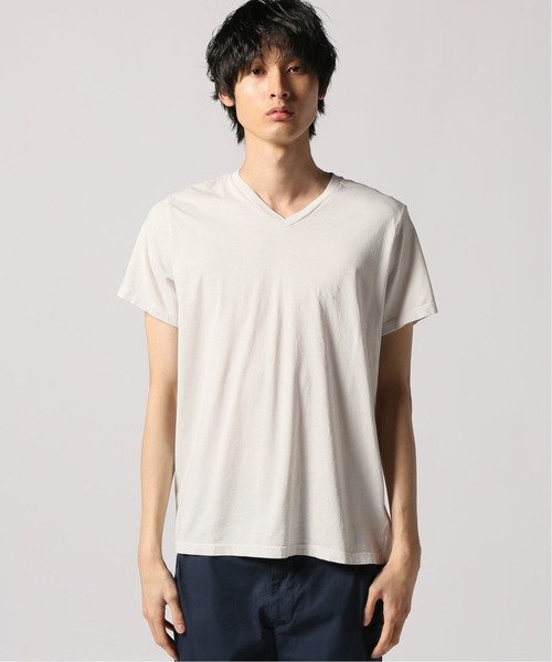 SAVE KHAKI UNITED(セーブカーキユナイテッド)の「SKU S/S SUPIMA V-NECK TEE / 無地T(Tシャツ/カットソー・メンズ・ホワイト/ライトグリーン/ダークブルー/ピンク/ブラック系その他/ネイビー/ホワイト×ホワイト/ライトイエロー/ブラウン系その他・LARGE/SMALL/MEDIUM/X-SMALL/X-LARGE)」の12枚目の写真