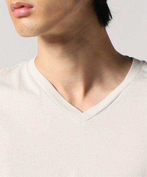 SAVE KHAKI UNITED(セーブカーキユナイテッド)の「SKU S/S SUPIMA V-NECK TEE / 無地T(Tシャツ/カットソー・メンズ・ホワイト/ライトグリーン/ダークブルー/ピンク/ブラック系その他/ネイビー/ホワイト×ホワイト/ライトイエロー/ブラウン系その他・LARGE/SMALL/MEDIUM/X-SMALL/X-LARGE)」の15枚目の写真