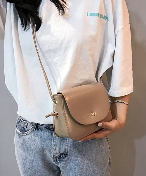 SMILE ORCHID（スマイルオーキッド）の「ミニショルダーバッグ（ショルダーバッグ・レディース・ブラック/ダークブラウン/ベージュ/ブラウン/グリーン/ワインレッド/ブラック系その他/チョコ/ブラウン系その他/ホワイト/パープル/アイボリー/グリーン系その他・FREE）」の10枚目の写真