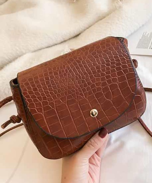 SMILE ORCHID（スマイルオーキッド）の「ミニショルダーバッグ（ショルダーバッグ・レディース・ブラック/ダークブラウン/ベージュ/ブラウン/グリーン/ワインレッド/ブラック系その他/チョコ/ブラウン系その他/ホワイト/パープル/アイボリー/グリーン系その他・FREE）」の9枚目の写真