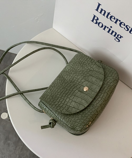 SMILE ORCHID（スマイルオーキッド）の「ミニショルダーバッグ（ショルダーバッグ・レディース・ブラック/ダークブラウン/ベージュ/ブラウン/グリーン/ワインレッド/ブラック系その他/チョコ/ブラウン系その他/ホワイト/パープル/アイボリー/グリーン系その他・FREE）」の12枚目の写真