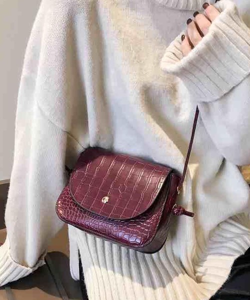 SMILE ORCHID（スマイルオーキッド）の「ミニショルダーバッグ（ショルダーバッグ・レディース・ブラック/ダークブラウン/ベージュ/ブラウン/グリーン/ワインレッド/ブラック系その他/チョコ/ブラウン系その他/ホワイト/パープル/アイボリー/グリーン系その他・FREE）」の13枚目の写真