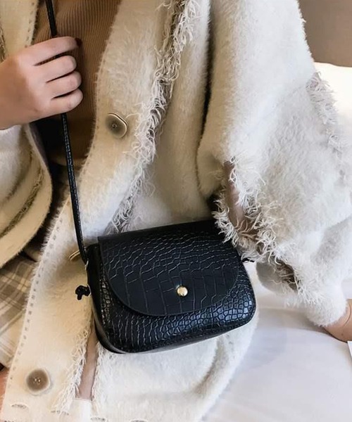 SMILE ORCHID（スマイルオーキッド）の「ミニショルダーバッグ（ショルダーバッグ・レディース・ブラック/ダークブラウン/ベージュ/ブラウン/グリーン/ワインレッド/ブラック系その他/チョコ/ブラウン系その他/ホワイト/パープル/アイボリー/グリーン系その他・FREE）」の16枚目の写真