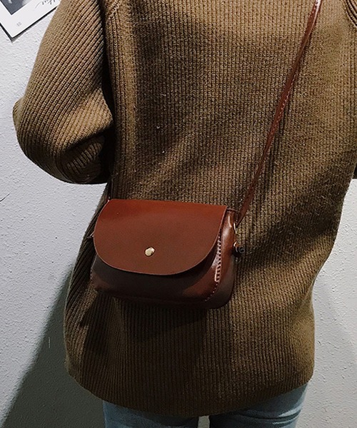 SMILE ORCHID（スマイルオーキッド）の「ミニショルダーバッグ（ショルダーバッグ・レディース・ブラック/ダークブラウン/ベージュ/ブラウン/グリーン/ワインレッド/ブラック系その他/チョコ/ブラウン系その他/ホワイト/パープル/アイボリー/グリーン系その他・FREE）」の21枚目の写真