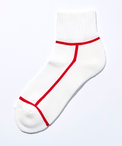 CHICSTOCKS（シックストックス）の「アンクルソックス（ソックス/靴下・メンズ・ブラック/オフホワイト/ホワイト系その他/ホワイト系その他2/グレー系その他/ネイビー/ホワイト系その他3/ヘザーチャコール/グレイッシュベージュ/ホワイト系その他4/グリーン系その他/ライトグレー/アイボリー/ネイビー系1/カーキブラウン/ライトグリーン/レッド系その他/ブルー系その他・SMALL/MEDIUM/LARGE）」の4枚目の写真