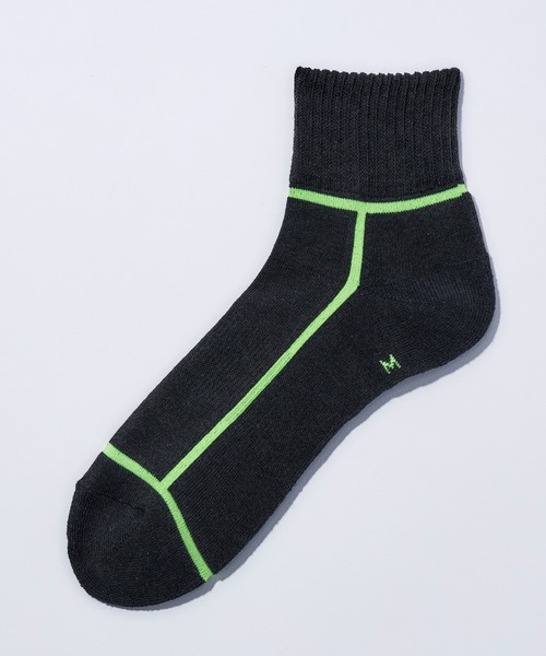 CHICSTOCKS（シックストックス）の「アンクルソックス（ソックス/靴下・メンズ・ブラック/オフホワイト/ホワイト系その他/ホワイト系その他2/グレー系その他/ネイビー/ホワイト系その他3/ヘザーチャコール/グレイッシュベージュ/ホワイト系その他4/グリーン系その他/ライトグレー/アイボリー/ネイビー系1/カーキブラウン/ライトグリーン/レッド系その他/ブルー系その他・SMALL/MEDIUM/LARGE）」の9枚目の写真