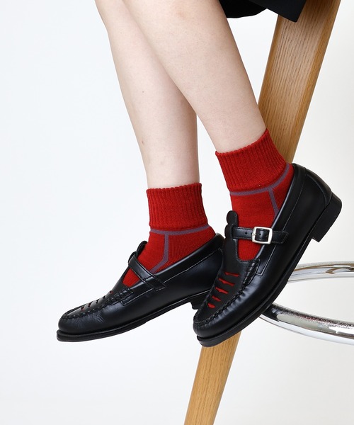 CHICSTOCKS（シックストックス）の「アンクルソックス（ソックス/靴下・メンズ・ブラック/オフホワイト/ホワイト系その他/ホワイト系その他2/グレー系その他/ネイビー/ホワイト系その他3/ヘザーチャコール/グレイッシュベージュ/ホワイト系その他4/グリーン系その他/ライトグレー/アイボリー/ネイビー系1/カーキブラウン/ライトグリーン/レッド系その他/ブルー系その他・SMALL/MEDIUM/LARGE）」の18枚目の写真