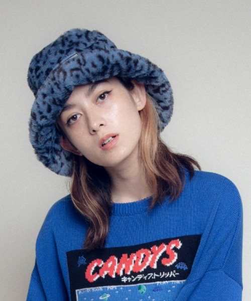 Candy Stripper（キャンディストリッパー）の「FUR BUCKET ハット（ハット・レディース・ベージュ/ブルー/イエロー・FREE）」の18枚目の写真