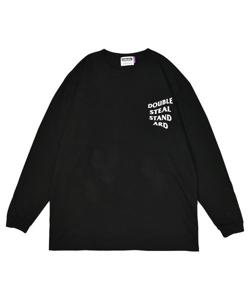 DOUBLE STEAL(ダブルスティール)の「Wave Logo ヘビーウェイト長袖Tシャツ(Tシャツ/カットソー・メンズ・ホワイト/ブラック/トップグレー・MEDIUM/LARGE/X-LARGE/XX-LARGE)」の2枚目の写真
