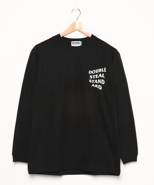 DOUBLE STEAL(ダブルスティール)の「Wave Logo ヘビーウェイト長袖Tシャツ(Tシャツ/カットソー・メンズ・ホワイト/ブラック/トップグレー・MEDIUM/LARGE/X-LARGE/XX-LARGE)」の8枚目の写真