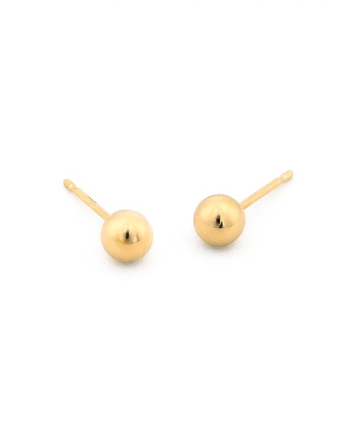 ESTELLE(エステール)の「K18 イエローゴールド ピアス (4mm) ESTELLE/エステール(ピアス(両耳用)・レディース・イエローゴールド・-)」の2枚目の写真
