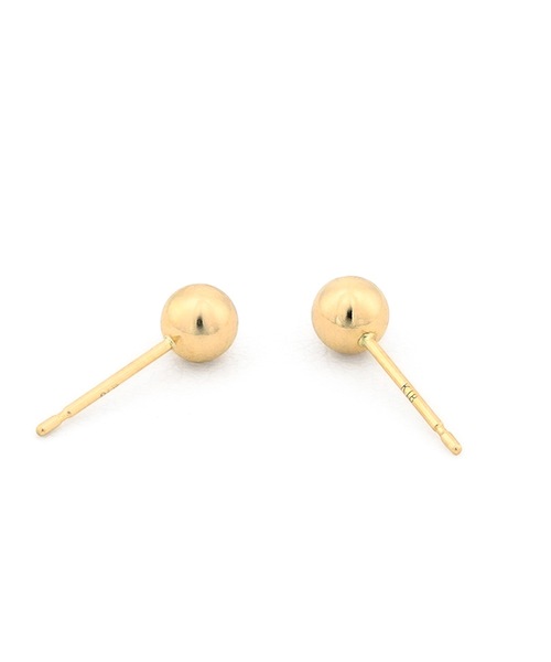 ESTELLE(エステール)の「K18 イエローゴールド ピアス (4mm) ESTELLE/エステール(ピアス(両耳用)・レディース・イエローゴールド・-)」の3枚目の写真