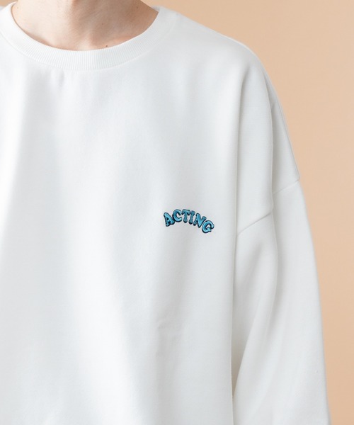 kutir（クティール）の「裏起毛プリントスウェット（Tシャツ/カットソー・メンズ・ホワイト/チャコールグレー/ライトブルー/ブラック/ベージュ/パープル/オフホワイト/グリーン/その他・SMALL/MEDIUM/LARGE）」の17枚目の写真