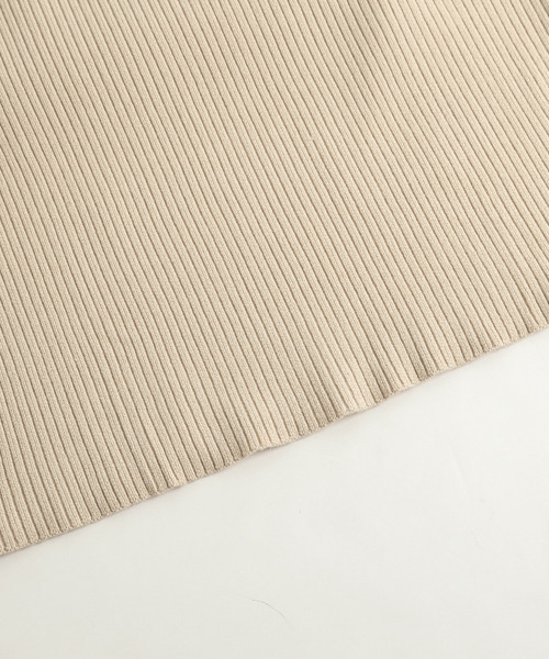 SUGAR BISKET（シュガービスケット）の「タートルネックリブニットロングワンピ（ワンピース・レディース・アイボリー/ブラウン/チャコールグレー/ブラック/オレンジ/ブルーグリーン/ライム・フリー）」の9枚目の写真