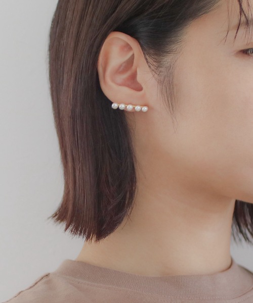 ラインパール ピアス ピアス 両耳用 Mutura ムツラ のファッション通販 Zozotown