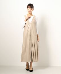 INTERPLANET | フェイクレザー前後２ＷＡＹ　ワンピース(ワンピース)