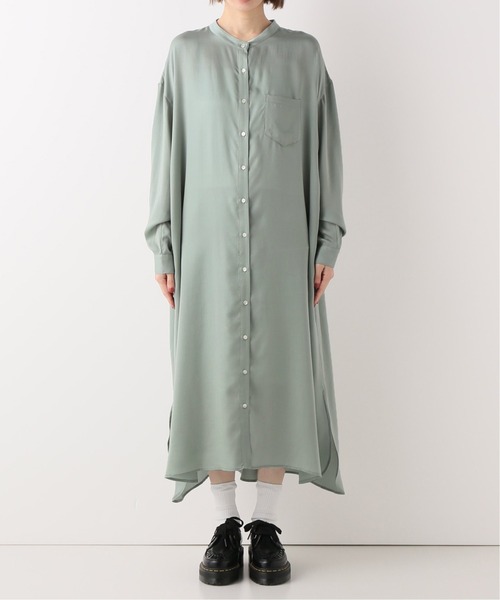 Bonum（ボナム）の「テロントサテンシャツワンピース（ワンピース 