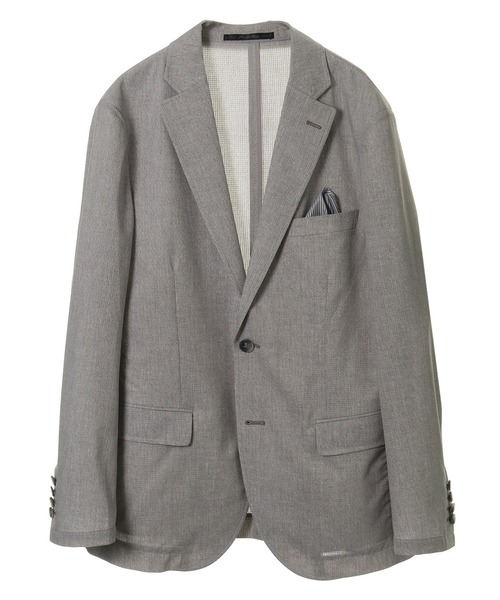 CROWDED CLOSET（クラウデッドクローゼット）の「「COOL DOTS」ツイルプリントジャケット【セットアップ・別売りパンツ有り】（テーラードジャケット・メンズ・グレー/ネイビー/ブラック・3/2/1/4）」の20枚目の写真