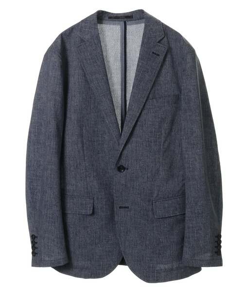 CROWDED CLOSET（クラウデッドクローゼット）の「「COOL DOTS」ツイルプリントジャケット【セットアップ・別売りパンツ有り】（テーラードジャケット・メンズ・グレー/ネイビー/ブラック・3/2/1/4）」の21枚目の写真