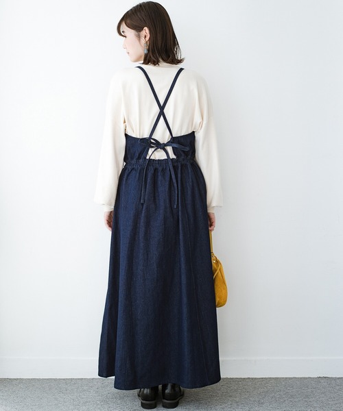 haco！ストレートシルエットのサロペットスカート bywho made me haco!（ハコ）の「欲しいのはワンパク感じゃなく大人っぽさ