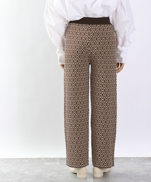 LOWRYS FARM(ローリーズファーム)の「ジャガードニットパンツ 930554(その他パンツ・レディース・ブラウン/アイボリー・FREE)」の8枚目の写真