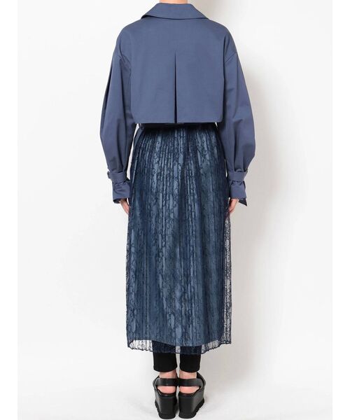 MURUA（ムルーア）の「【ONLINE限定】レースプリーツトレンチコート（トレンチコート・レディース・ネイビー/カーキ/モカ/アイボリー・FREE）」の10枚目の写真