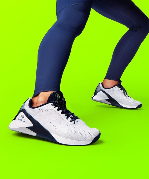 Reebok(リーボック)の「ナノ X1 / Nano X1(スニーカー・レディース・ホワイト×ライトグレー/ライトブルー/ホワイト×ネイビー/イエロー・22.0cm/22.5cm/23.5cm/26.0cm/24.5cm/24.0cm/25.0cm/25.5cm/23.0cm/26.5cm)」の2枚目の写真
