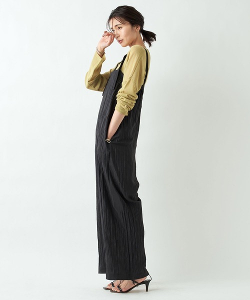 RIVE DROITE（リヴドロワ）の「リネンタッチバックスリットニット（ニット/セーター・レディース・グリーン系その他2/チャコールグレー/モカ・FREE）」の7枚目の写真